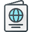 A passport icon