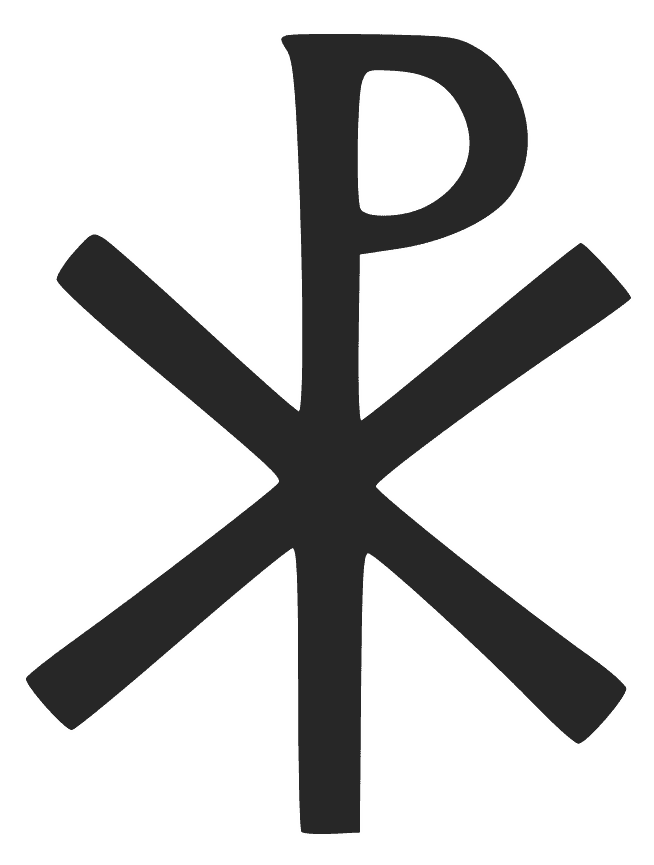 A Letter „P“ with its stem crossed with a letter „X“.